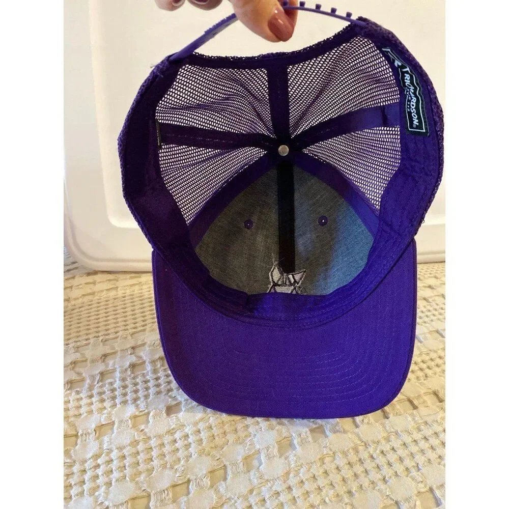 Unisex Purple Adult Adjustable Trucker Baseball Cap with Bunny‎ Rabbit Hat
